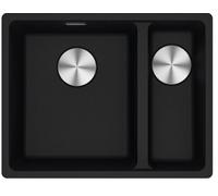Franke Maris MRG 160-34-15 Fragranit Noir mat Évier 1,5 bac gauche