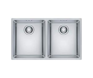 Franke Maris MRX 220-34-34 - Évier encastrable rectangulaire, acier inoxydable, acier inoxydable, 2 bacs, rectangulaire