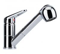 Mitigeur - FRANKE - Novara Plus - Douchette 2 jets extractible - Chromé - Inox