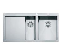 Franke PLANAR - Inox évier PPX 251-651 TL, 1000x512 mm, droite + siphon (127.0203.468)