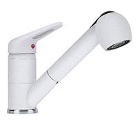 Franke NOVARA PLUS Mitigeur, Douchette double-jet , Levier haut , BLANC ARTIC 115.0470.669