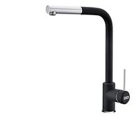 FRANKE 115.0476.827 Sirius Side Pull-Out Robinet de Cuisine, Chrome/Onyx, Small