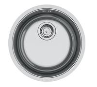 Franke Rondo ROX 210.38 évier rond en acier inoxydable 43.9cm à montage à fleur, sous plan et en surface 127.0688.778