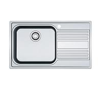 Franke RPX 611 - 86 - évier (évier encastre rectangulaire, Acier inoxydable, Acier inoxydable, 1 bacs, rectangulaire)