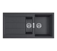 FRANKE S2D 651-100 Sirius Évier de Cuisine en Tectonite, Gris Pierre