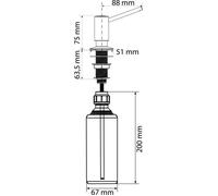 FRANKE SIMPLE - DISTRIBUTEUR DE SAVON, 500 ML, INOX 119.0281.898