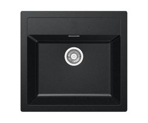 Franke Sirius évier tectonite 56x53 cm gris/graphite/onyx 114.0205.049
