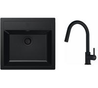 Franke Sirius SID évier avec mitigeur noir/noire 143.0733.328