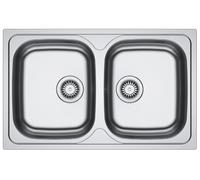 Franke Spark évier en acier inoxydable 80x50 cm acier 101.0712.234