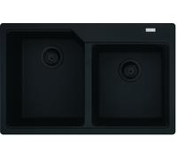 Franke Urban évier en granit 78x50 cm noir 114.0697.746