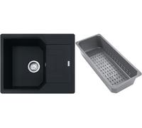 Franke Urban évier en granit avec égouttoir 62x50 cm noir 114.0741.986