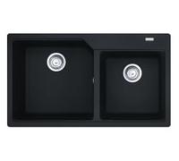 Franke Urban UBG 620-43-33 - Évier à 2 compartiments noir mat pour meuble de 90 cm