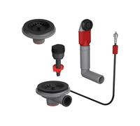 Franke - Vidage complet d'évier - Vidage automatique noir mat pour éviers 1 cuve et demie ou deux cuves Antea (AZG), Basis (BFG), Maris (MRG 651 uniquement) et Mythos (MTG)