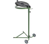 FRANKEL kaiserkraft | Support sur Pieds pour Sac-Poubelle | pour capacité 120 l | châssis Roulant à 2 Roues | Vert | Couvercle en Plastique