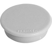 FRANKEN Aimant Force d'adhérence : 300 g Diamètre 24 mm gris 10 aimants