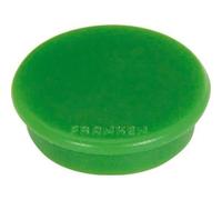 FRANKEN Aimants ronds 24 mm - Paquet de 10 - Vert - Force adhésive 300 g
