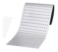 FRANKEN Bande de dates pour tableau de planification JK1203 blanc 12 bandes de 1 à 31 blanc