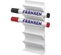 FRANKEN barre magnétique 50 x 1.00 mm acier inoxydable autocollant argent 10 pièces