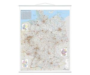 Franken Carte KA300D Carte routière Plastifié