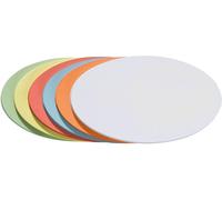 FRANKEN Cartes de modération Ovales 190 x 110 mm assorties 500 cartes