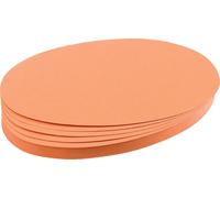FRANKEN Cartes de présentation Ovale 110 x 190 mm orange 500 cartes