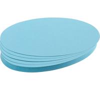 FRANKEN Cartes de présentation Ovales 110 x 190 mm bleu clair 500 cartes