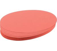FRANKEN Cartes de présentation Ovales 110 x 190 mm rouge 500 cartes