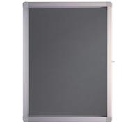 Franken eco sK4PTE12 présentoir 4 x a4 avec portes battantes 70.4 x 53 x 4,5 cm (gris)