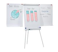 FRANKEN F2100/N Eco Standard F2100/N Tableau magnétique avec 2 bras latéraux et trépied réglable en hauteur avec porte-papier et porte-stylo 68 x 105 cm
