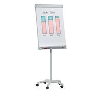 Franken FC41 Tableau mobile Flip Chart Gris clair 67 x 95 cm Surface debout x 55 cm