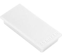 FRANKEN HM235009 - Aimants, 23 x 50 mm, blanc, 10 pièces