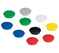 Franken HM20100 99 Lot de 100 aimants Ronds de qualité supérieure pour Bureau, Maison, Atelier, idéal pour Tableaux Blancs, réfrigérateur, Tableaux de Plantation ou vitrines, Multicolores, 24 mm