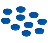 FRANKEN HM30 03 Lot de 10 aimants ronds de qualité supérieure pour bureau, maison, atelier, idéal pour tableaux blancs, réfrigérateur, tableaux de plantation ou vitrines, 32 mm, bleu