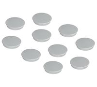 Franken Aimants ronds HM30 – Lot de 10 32 mm Gris, qualité supérieure pour bureau et maison