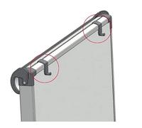 Franken Lot de 2 supports pour blocs FC41, FC43, FC81 et FC84