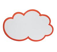 Franken MKS51 Lot de 30 cartes de présentation autocollantes en forme de nuage Blanc/contour rouge 230 x 150 mm