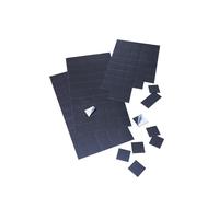 Franken MPL22SB - Piastra magnetica, spessore 1 mm, 20 mm x 2 cm, nero, 50 Pezzi