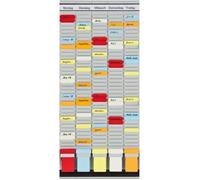 Franken Organiseur de bureau avec cartes en T et en-têtes en allemand 35 pièces 31,5 x 78 cm - PV-SET2