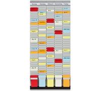 Franken Organiseur de bureau avec cartes en T et en-têtes en allemand 35 pièces 31,5 x 78 cm - PV-SET2