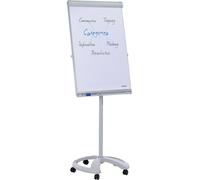 Franken Paperboard Mobil Deluxe (l x H) 67 cm x 95 cm gris clair Avec bac de rangement, effaçable, réglable en hauteur, inscriptible, aimanté, Porte-bloc