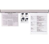 Franken PKS88 Rail de serrage pour papier, 88 x 4 cm, gris