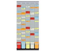 Franken Organiseur de bureau PV-SET2 – 35 pièces, cartes en T, en-têtes en allemand, 31,5 x 78 cm
