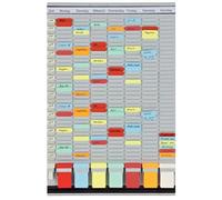 Franken PV-SET3 Organiseur de bureau avec cartes en T et en-têtes en allemand 35 pièces 47,4 x 78 cm G