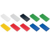 FRANKEN Set de 10 aimants de fixation,force adhésive:1.000 g,50 x 23 mm Assortis