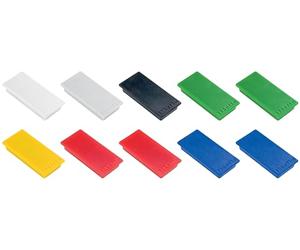 FRANKEN Set de 10 aimants de fixation,force adhésive:1.000 g,50 x 23 mm Assortis