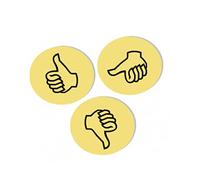 FRANKEN symboles d'appréciation pour présentation"Pouces",