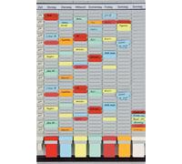 FRANKEN T Tableau à cartes Planificateur universel 474 x 780 mm 7 supports PV-SET3