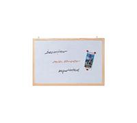 franken tableau mural blanc avec cadre en bois, 400 x 300 mm noir