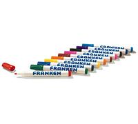 Franken Tableau Z1902 marqueurs rechargeables Largeur de trait de 2 à 6 mm Noir Lot de 10