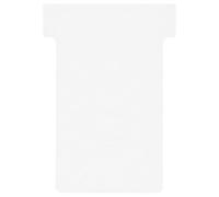 Franken TK101 Lot de 100 fiches T Rouge 17 mm pour porte carte 27 mm Blanc crème